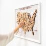 30% OFF USA Wooden Map